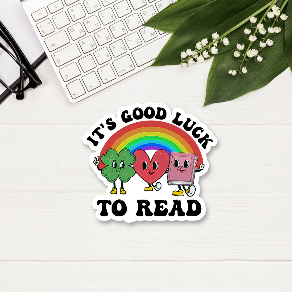 Pagewings St. Patrick's Day Librarian Sticker