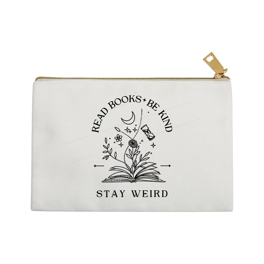 Pagewings Comfort Colors Read Books Be Kind Stay Weird Pouch