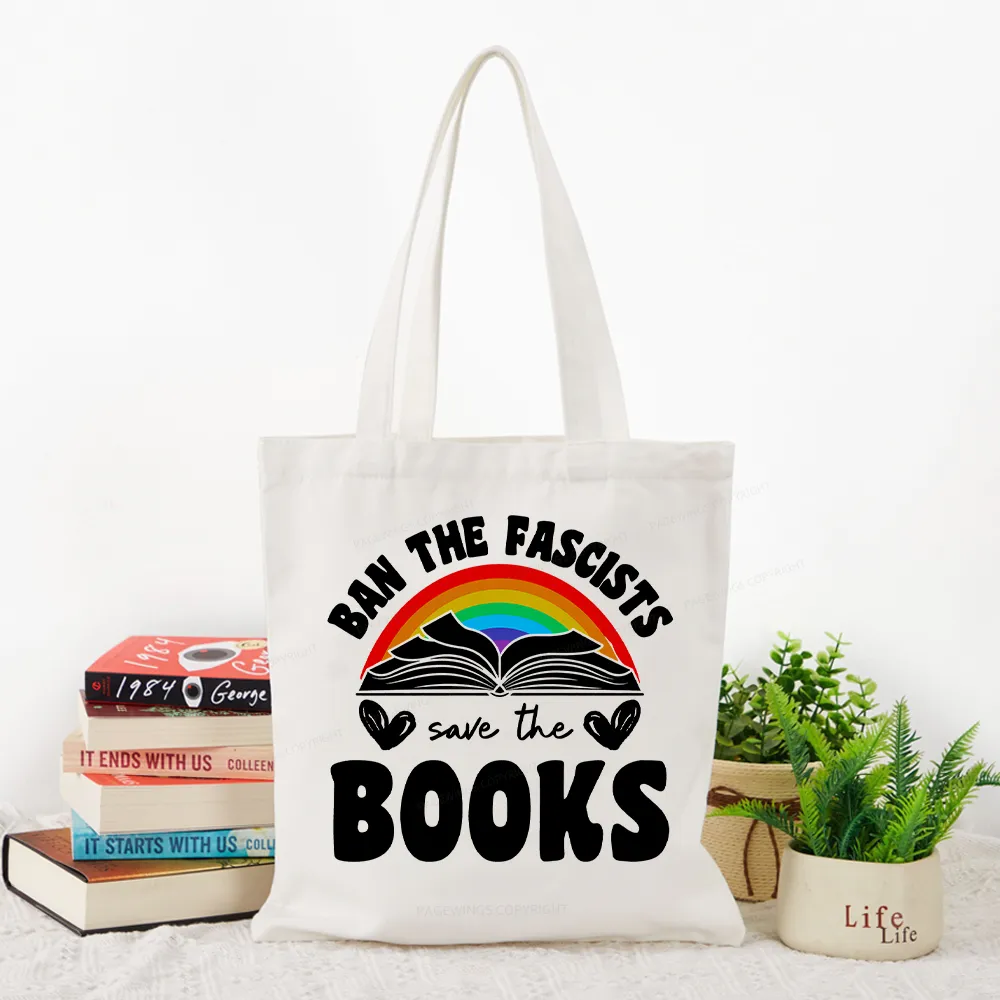 Pagewings Banned books Tote Bag