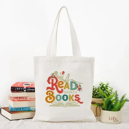 Pagewings Read Banned Books Tote Bag