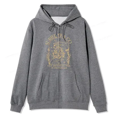 Pagewings A Court Of Thorns And Roses Unisex Fleece Zip Up Hoodie
