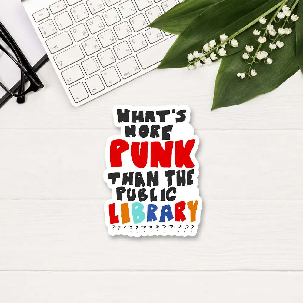 Pagewings What's More Punk Than The Public Library Sticker