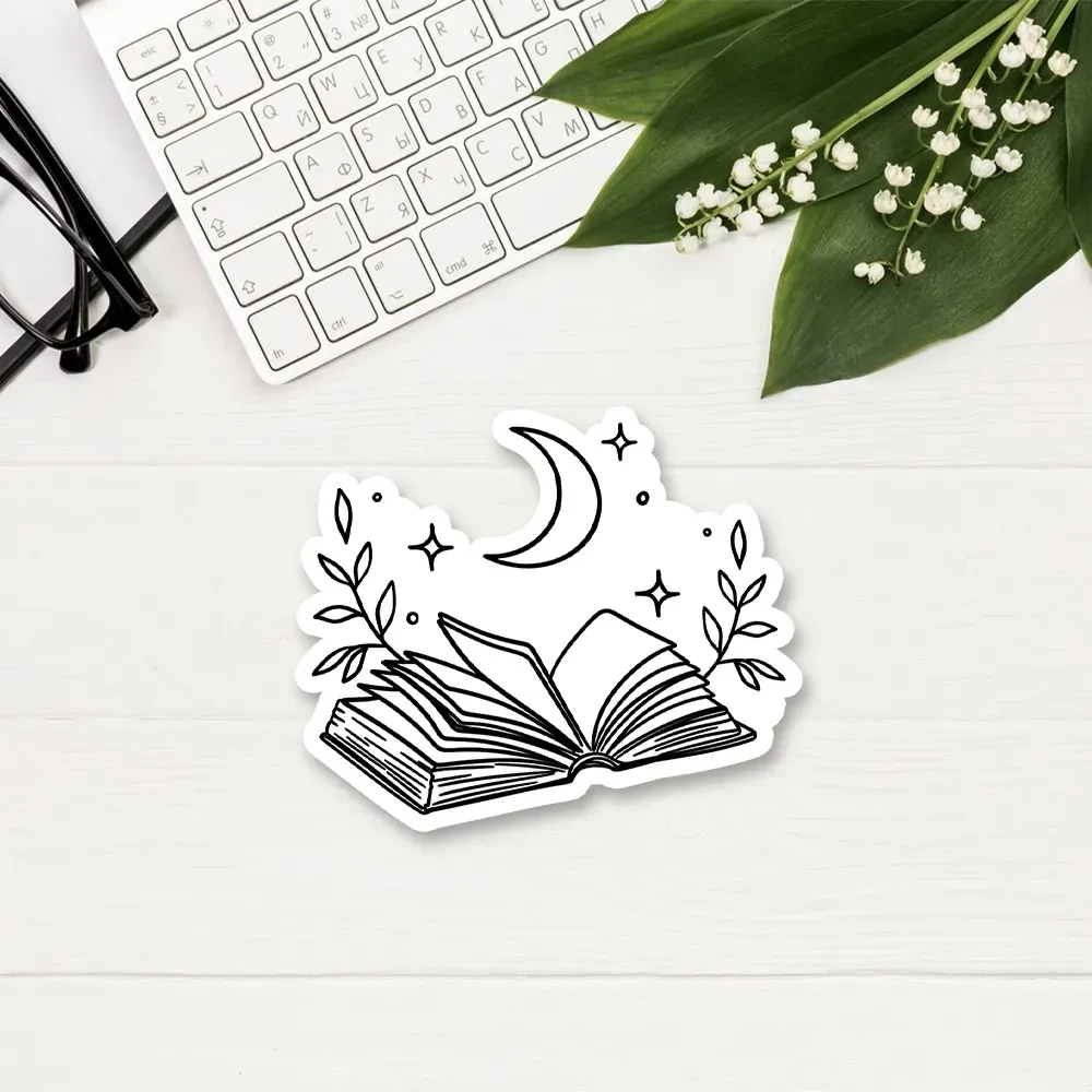 Pagewings Comfort Colors Read Books Be Kind Stay Weird Sticker