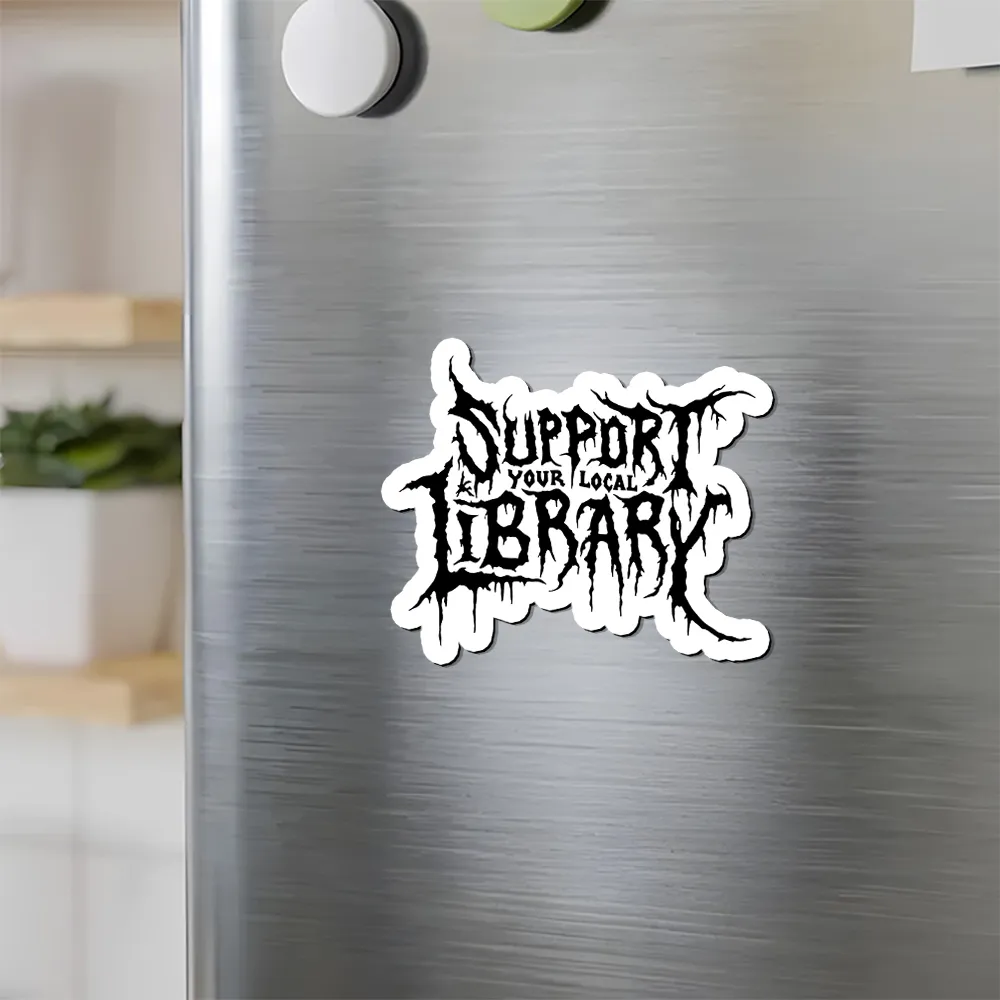 Pagewings Support Your Local Library Fridge Magnet