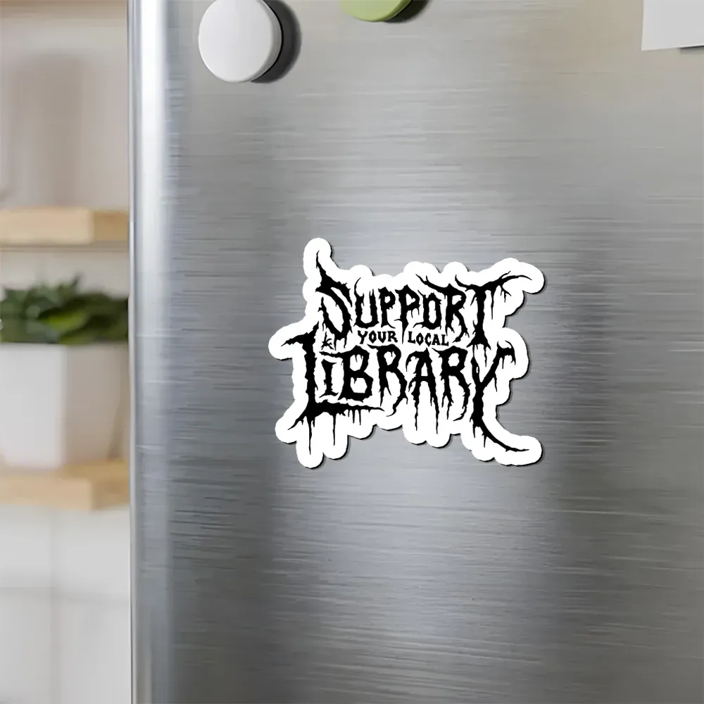 Pagewings Support Your Local Library Fridge Magnet