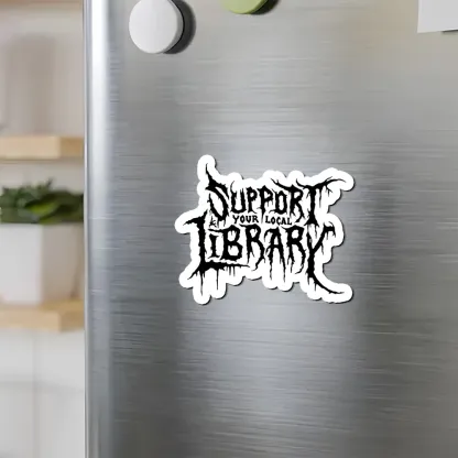 Pagewings Support Your Local Library Fridge Magnet