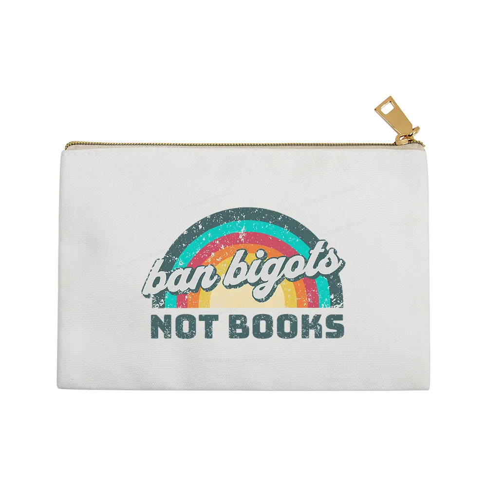 Pagewings Ban Bigots Not Books Pouch