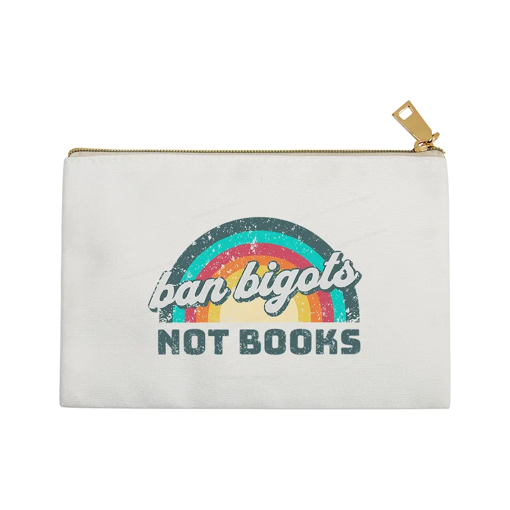 Pagewings Ban Bigots Not Books Pouch