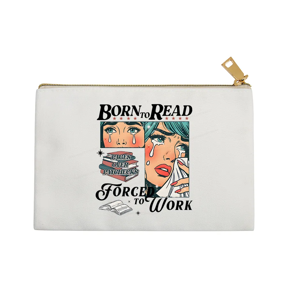 Pagewings Born To Read Bookish Pouch
