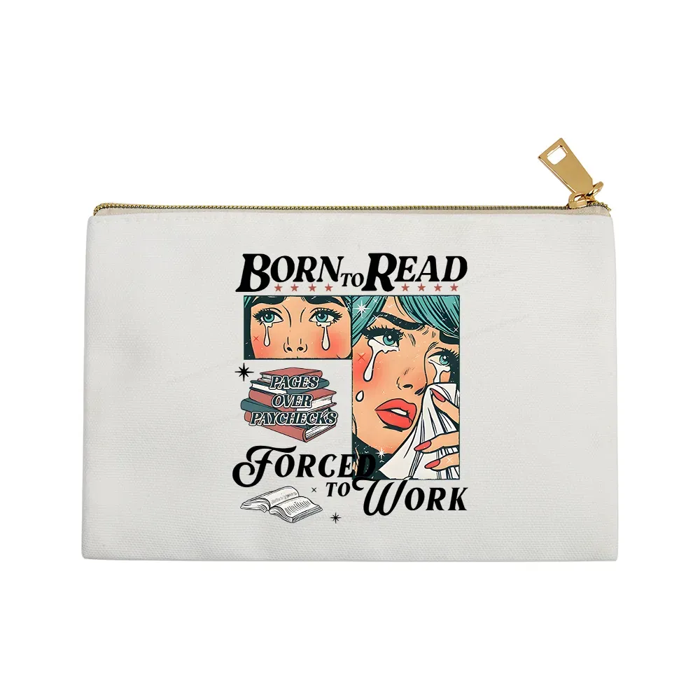 Pagewings Born To Read Bookish Pouch