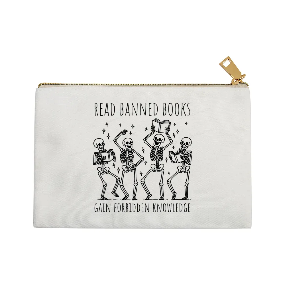 Pagewings Reading Books Tee Book Lover Gift Pouch