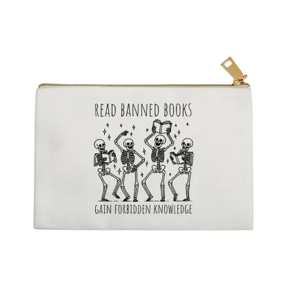 Pagewings Reading Books Tee Book Lover Gift Pouch