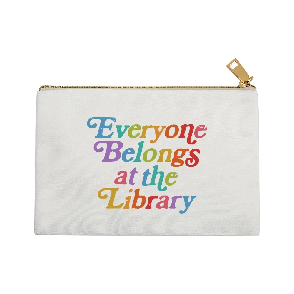 Pagewings Everyone belongs at the library Pouch