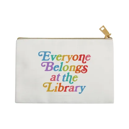 Pagewings Everyone belongs at the library Pouch