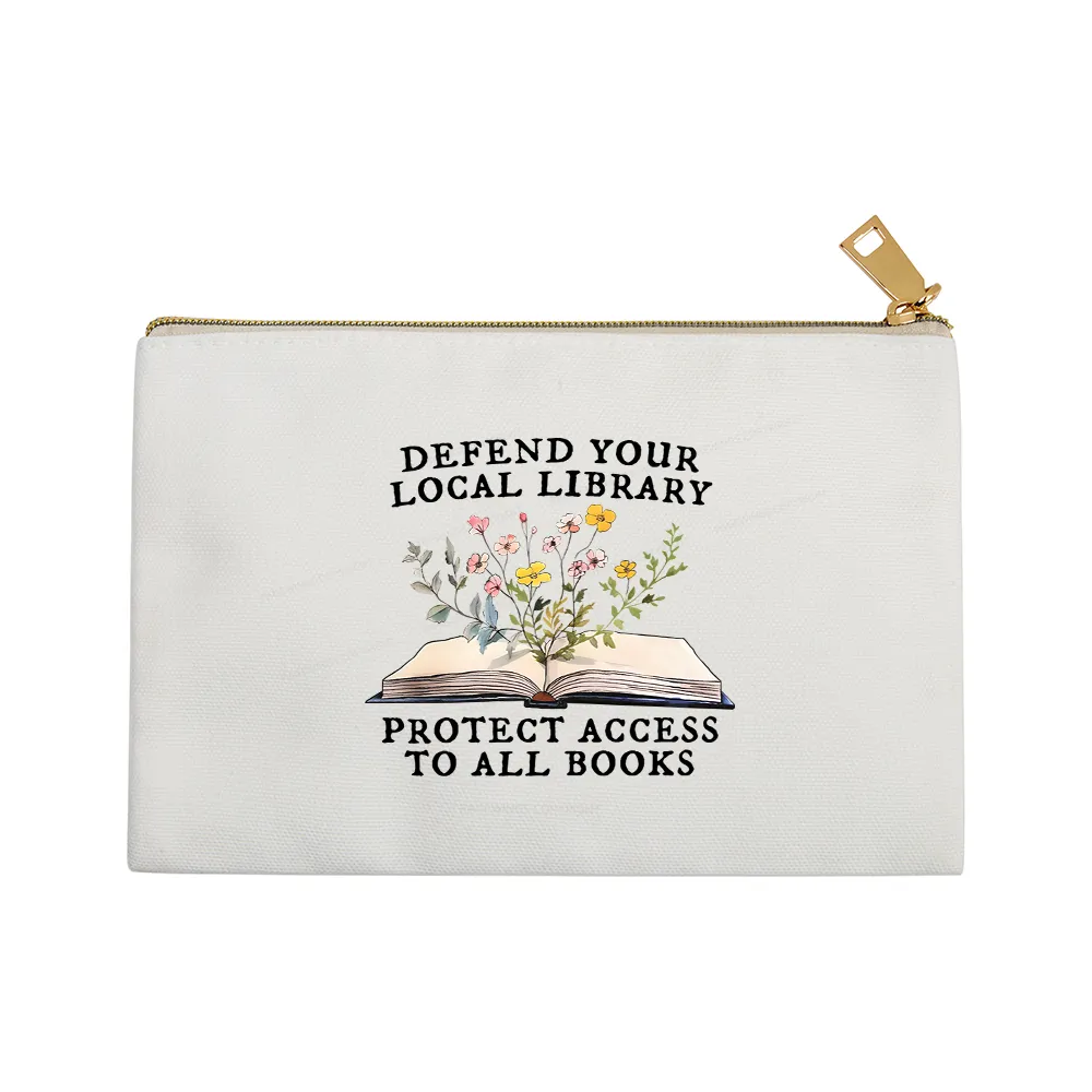 Pagewings Books Save Lives Protect Libraries Pouch