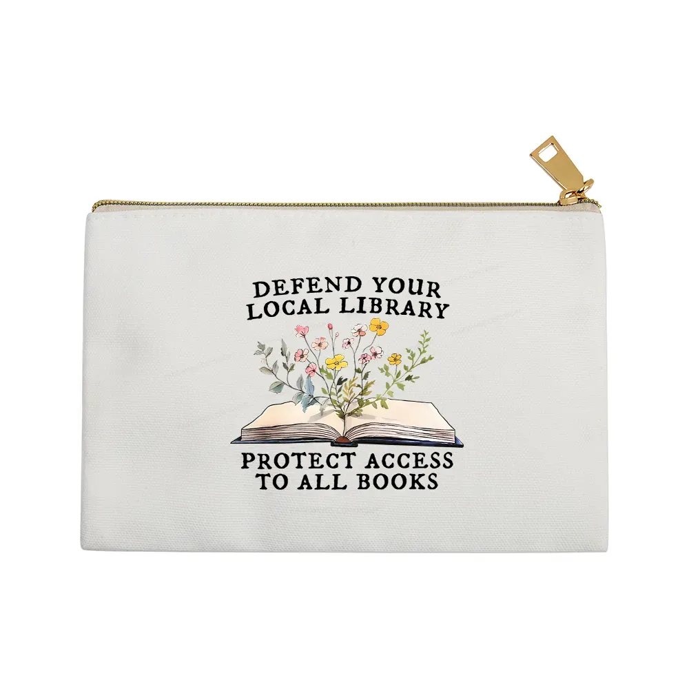 Pagewings Books Save Lives Protect Libraries Pouch