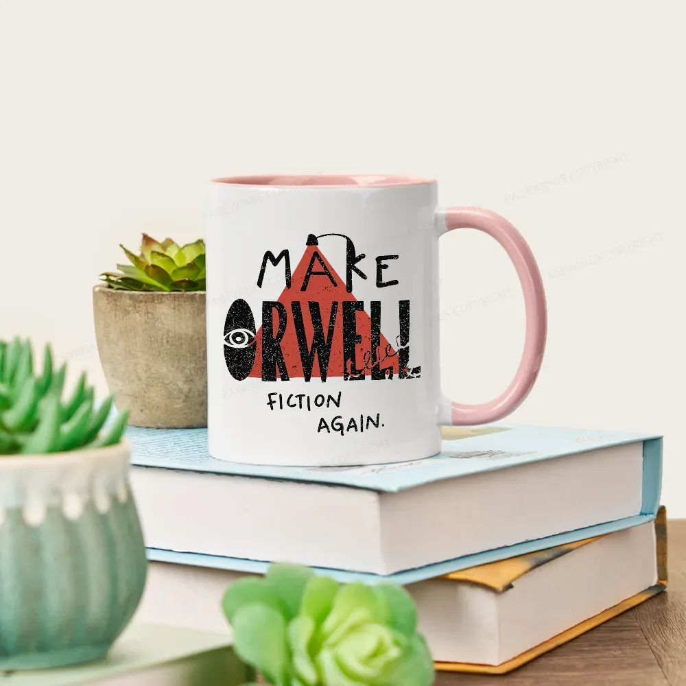 Pagewings Make Orwell Fiction Again Mug