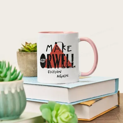 Pagewings Make Orwell Fiction Again Mug