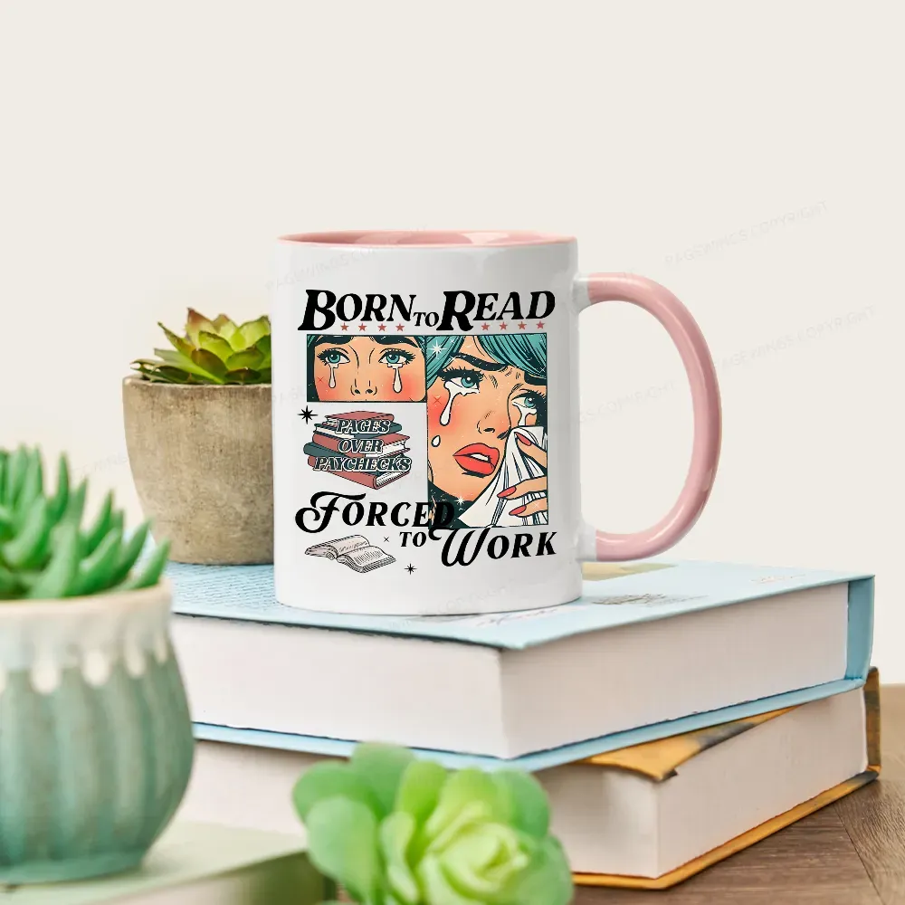 Pagewings Born To Read Bookish Mug