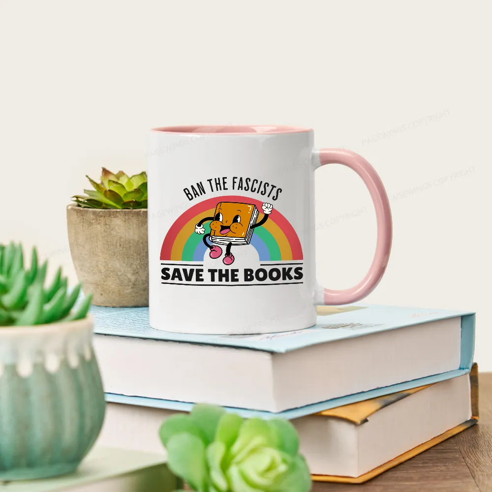 Pagewings Ban The Fascists Save The Books Mug