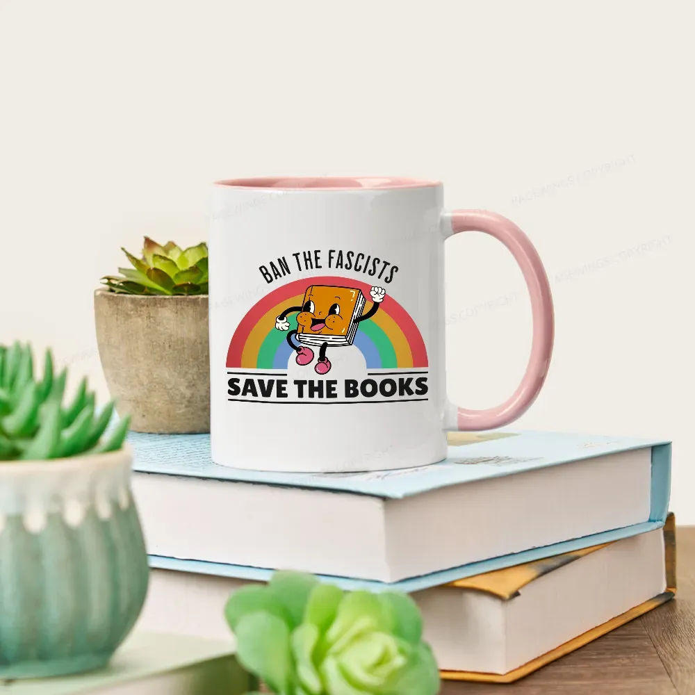 Pagewings Ban The Fascists Save The Books Mug