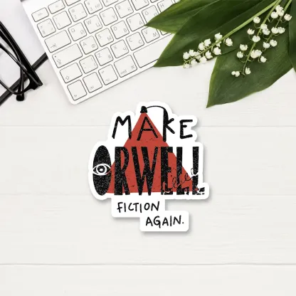 Pagewings Make Orwell Fiction Again Sticker