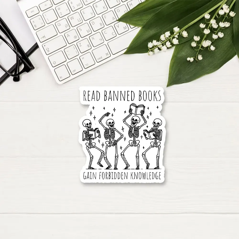 Pagewings Reading Books Tee Book Lover Gift Sticker