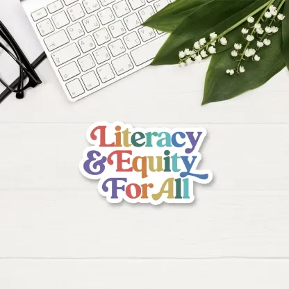 Pagewings Literacy & Equity For All Sticker