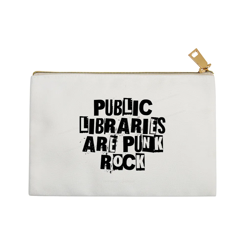 Pagewings Public Libraries Are Punk Rock Pouch