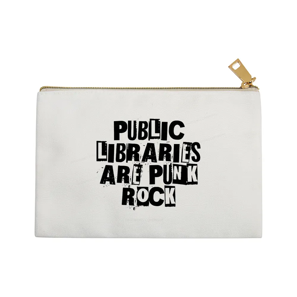 Pagewings Public Libraries Are Punk Rock Pouch