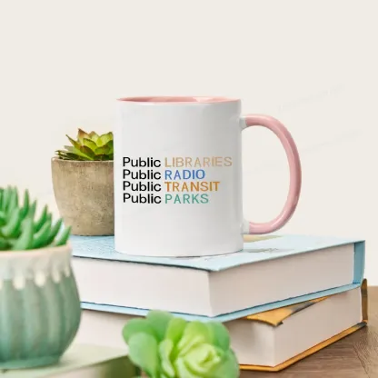 Pagewings Public Libraries Radio Transit Parks Mug