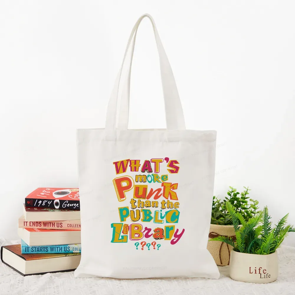 Pagewings What’s More Punk Than The Public Library Tote Bag