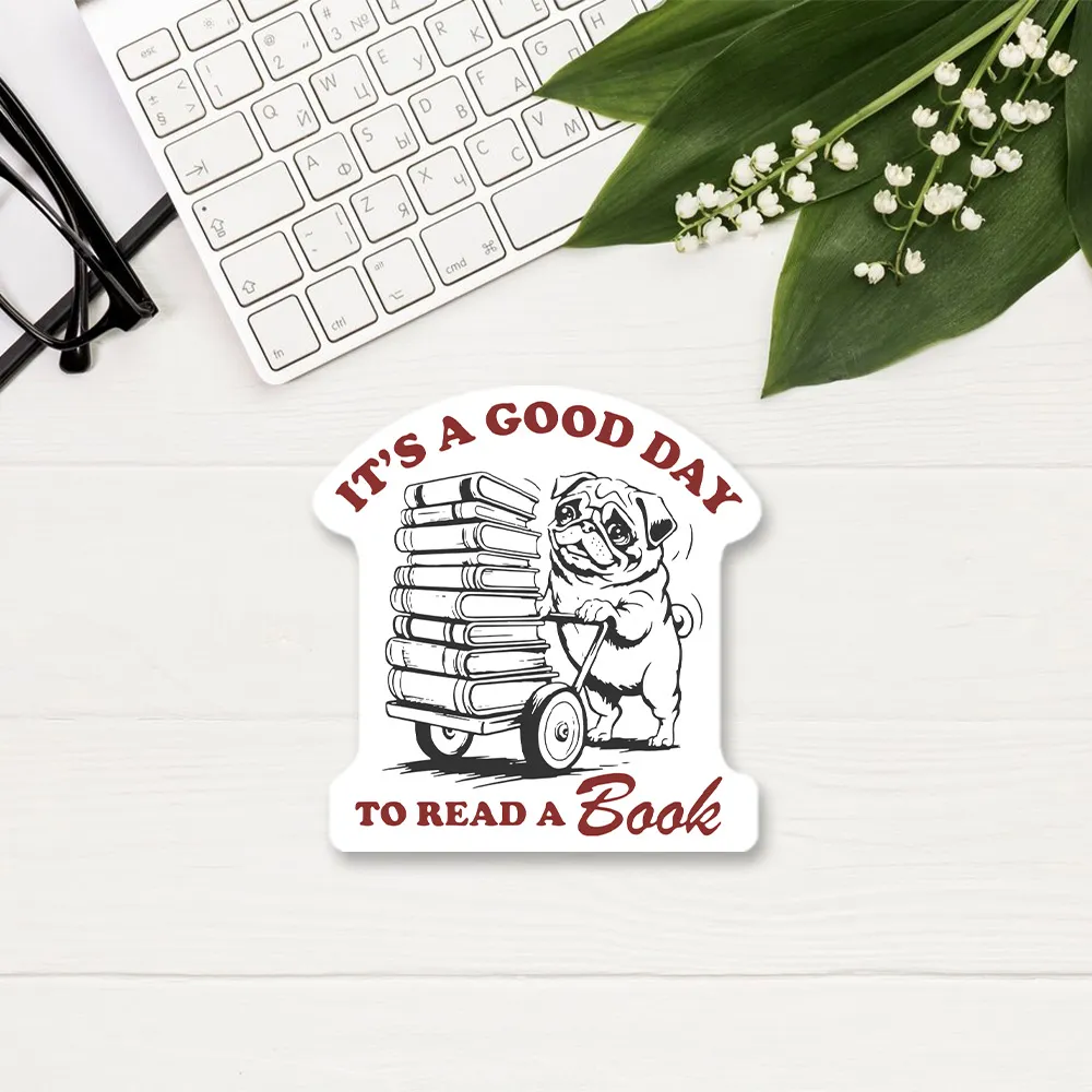 Pagewings It‘s A Good Day To Read A Book Sticker