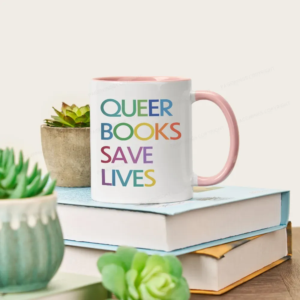 Pagewings Queer Books Save Lives Mug