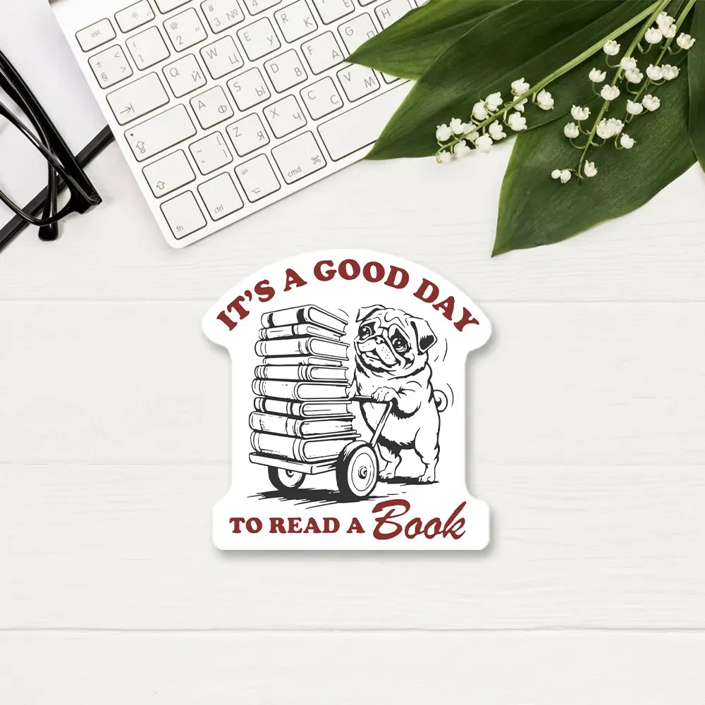 Pagewings It‘s A Good Day To Read A Book Sticker