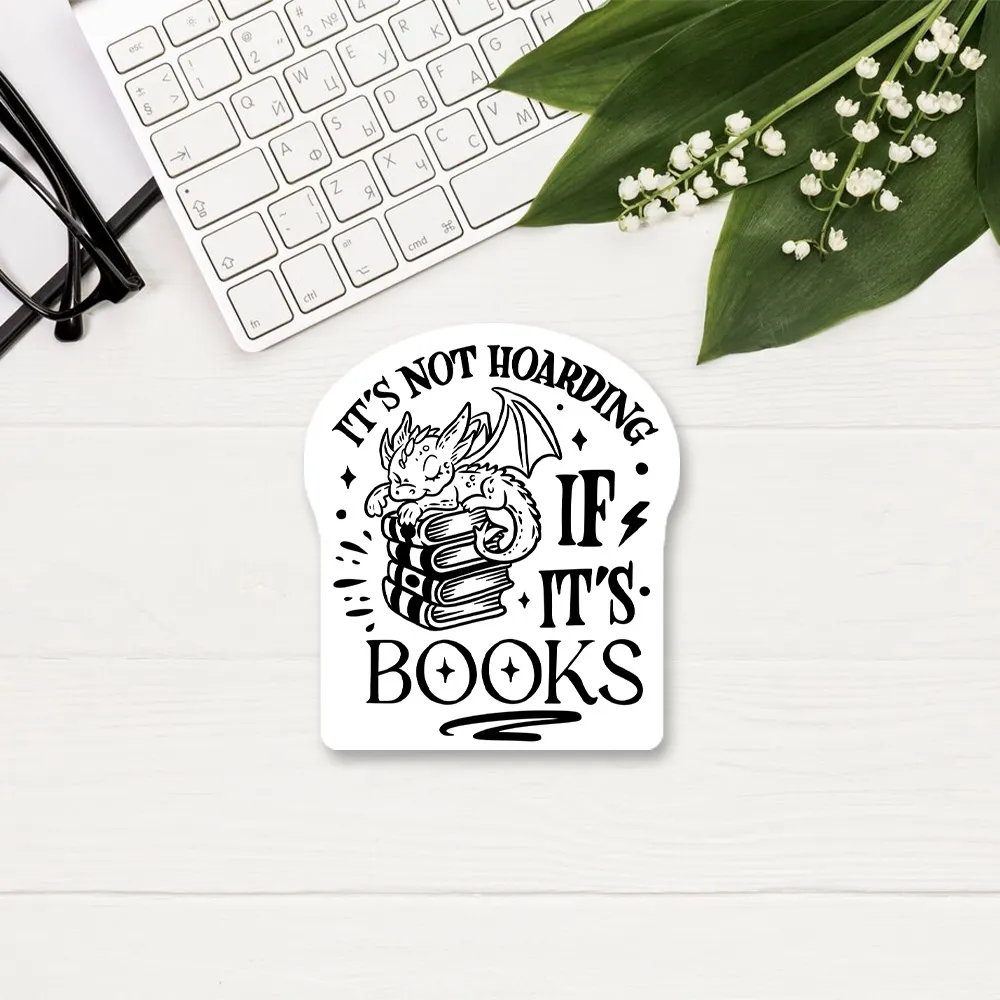 Pagewings It's Not Hoarding If It's Books Sticker