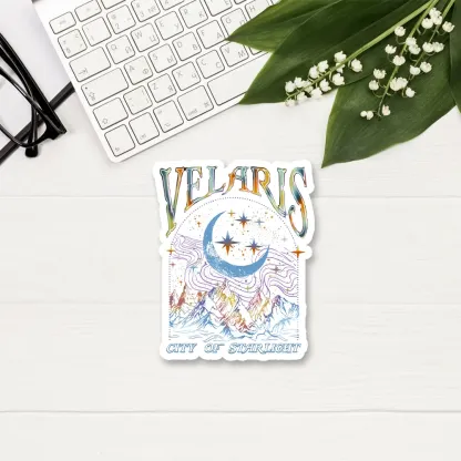 Pagewings Velaris City Of Starlight ACOTAR Two-Sided Sticker