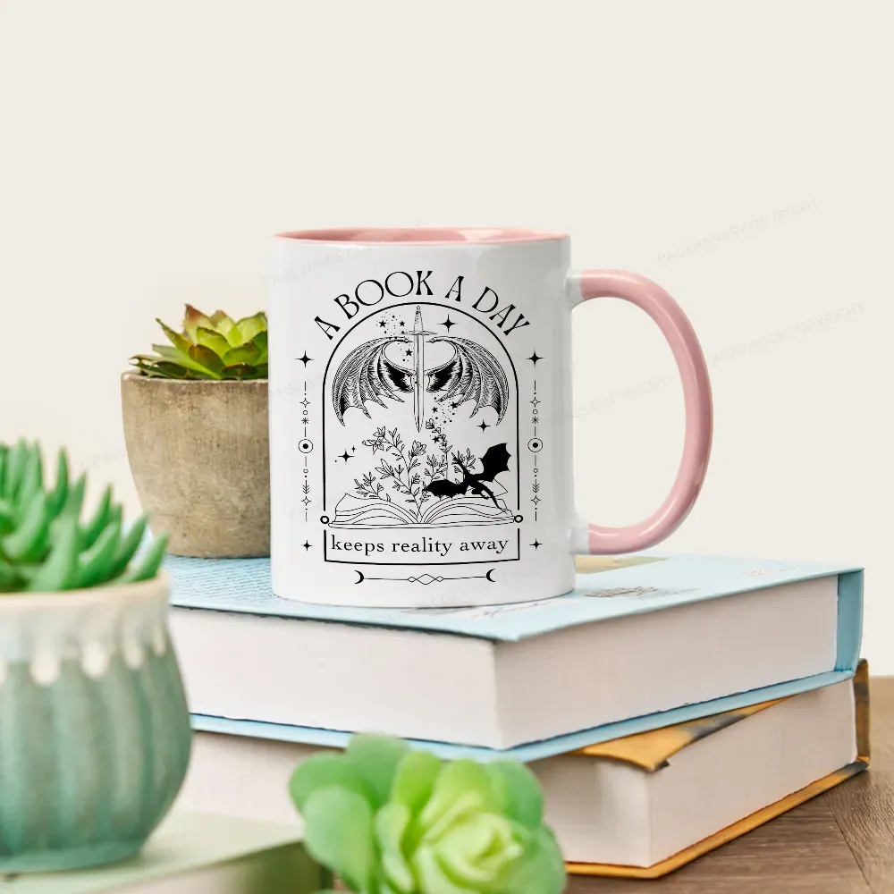Pagewings A Book a Day Dragon Mug