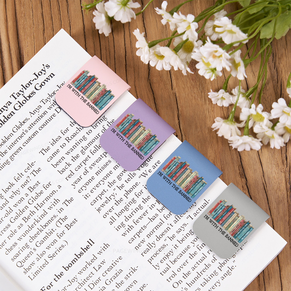 Pagewings I'm With The Banned Feathers Quotes Magnetic Bookmark