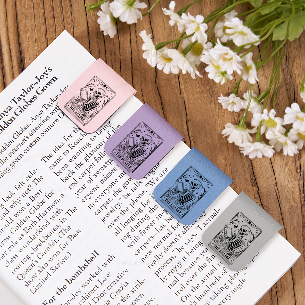 Pagewings Halloween The Reader Tarot Card Feathers Quotes Magnetic Bookmark