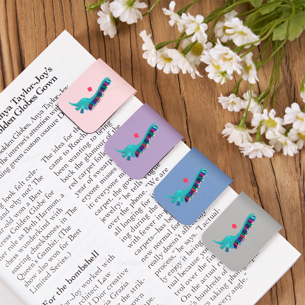 Pagewings Book Dinosaurs Feathers Quotes Magnetic Bookmark