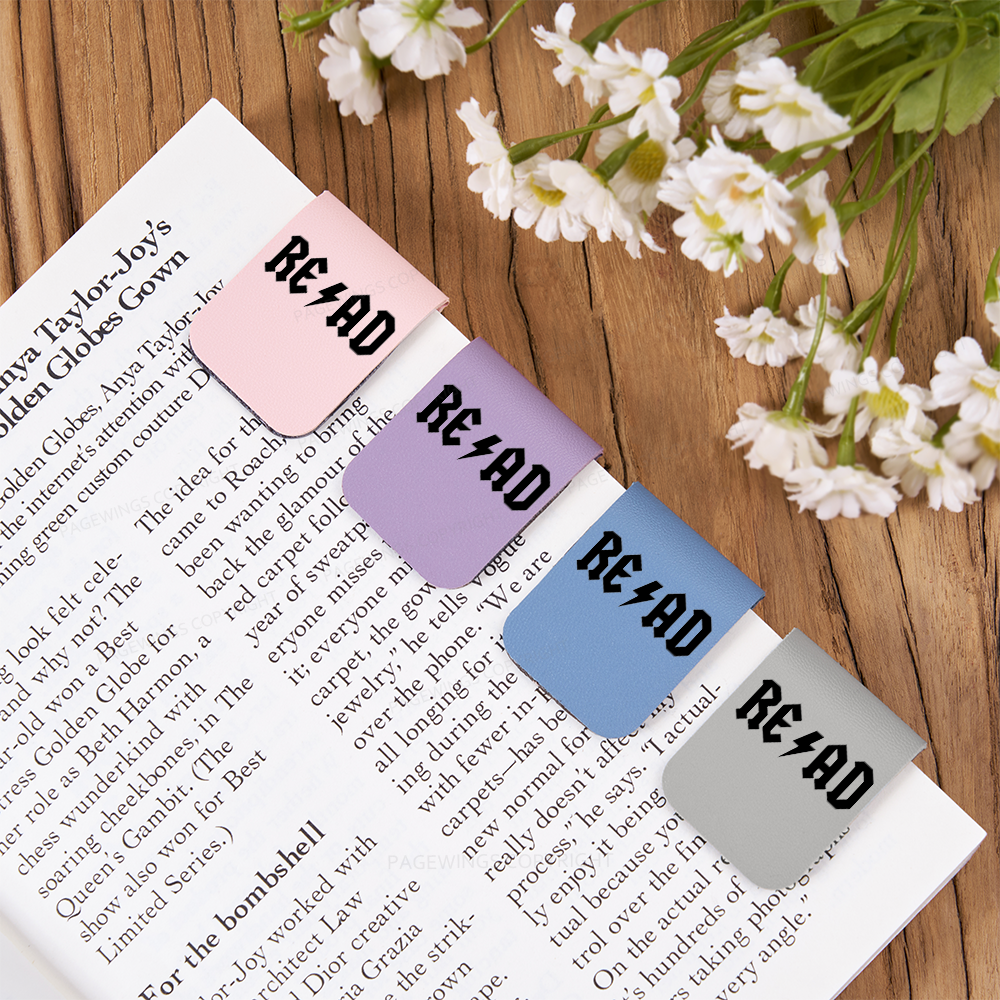 Pagewings Read Back In The Library "rock And Roll Feathers Quotes Magnetic Bookmark