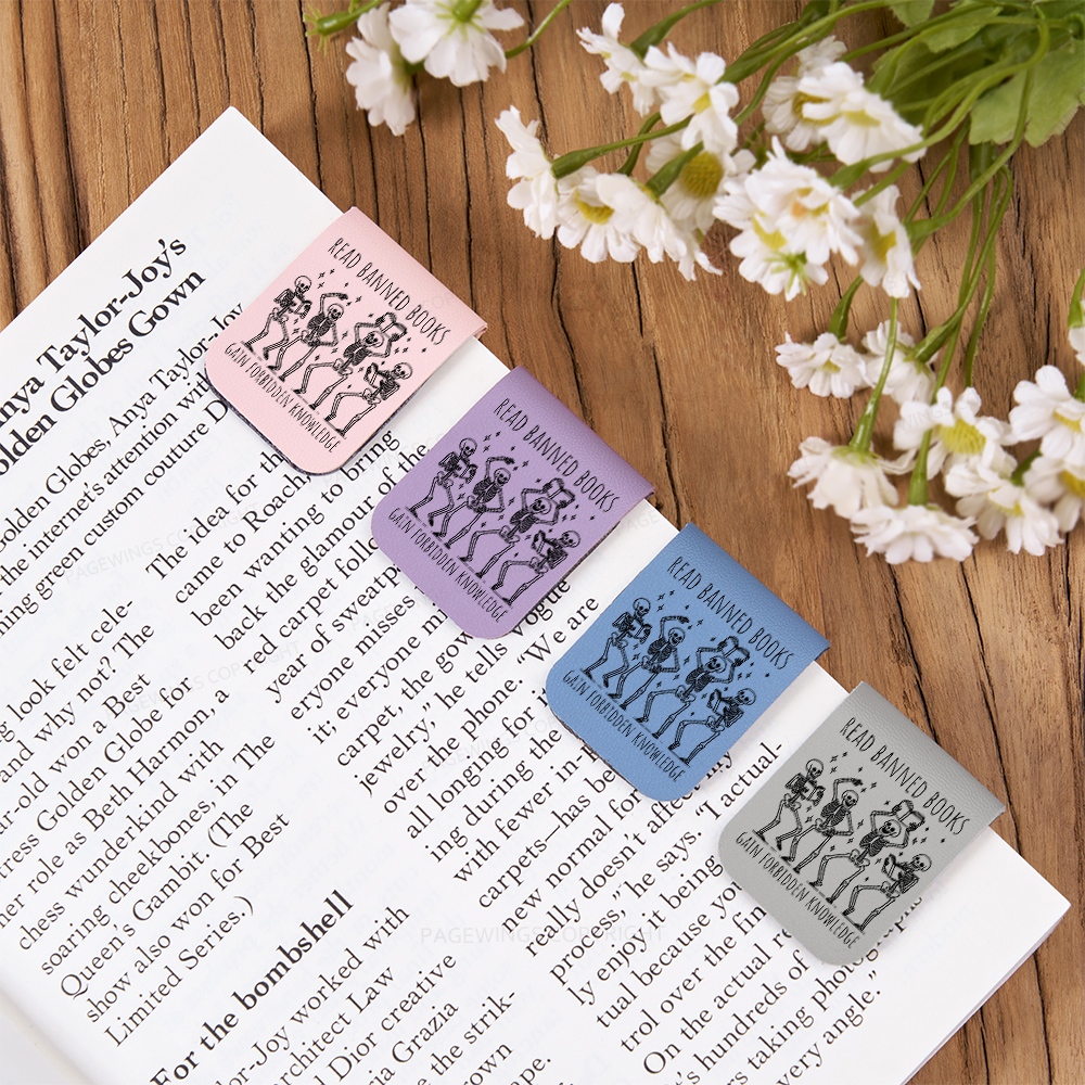 Pagewings Reading Books Tee Book Lover Gift Feathers Quotes Magnetic Bookmark
