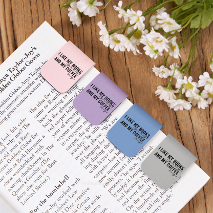 Pagewings I Like My Books And My Coffee Feathers Quotes Magnetic Bookmark