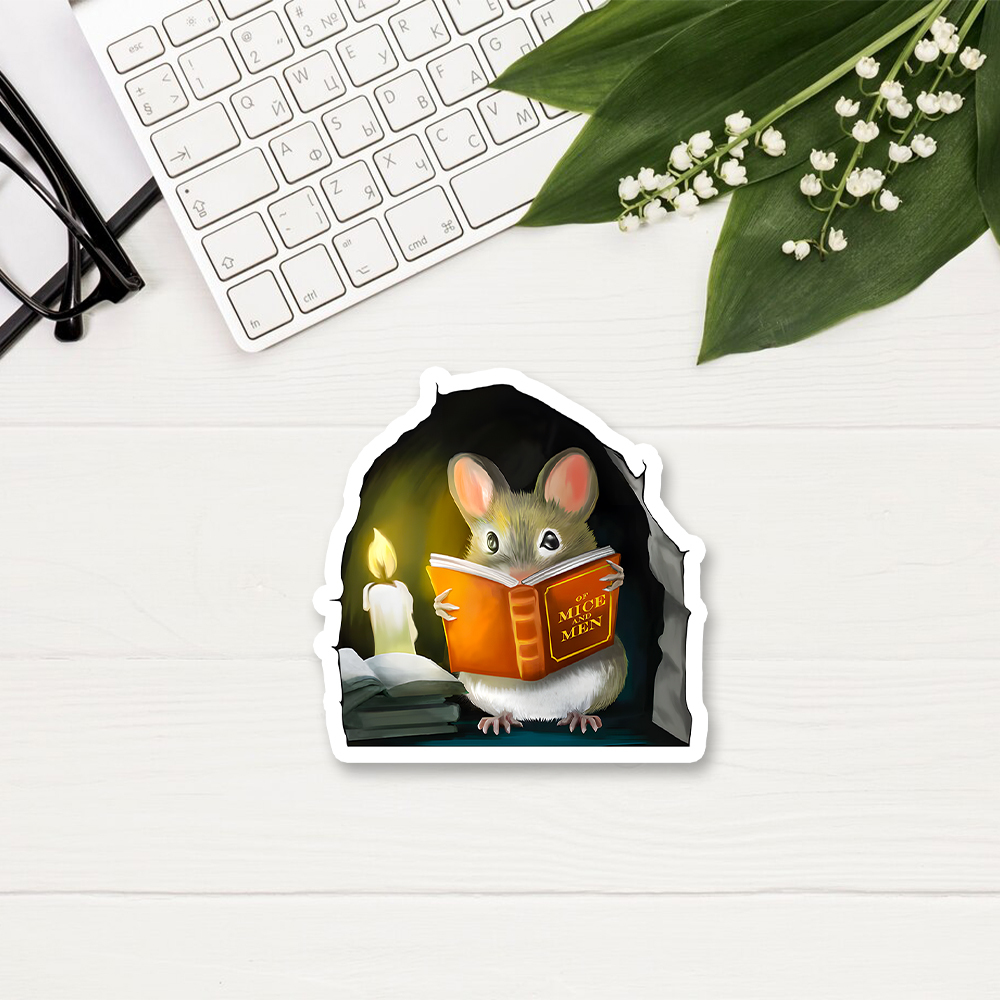 Pagewings Of Mice And Men Sticker