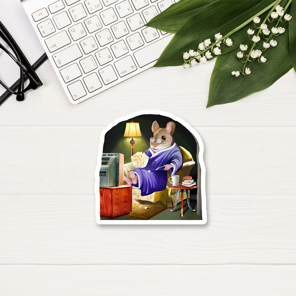 PagewingsLeisurely Mouse Sticker