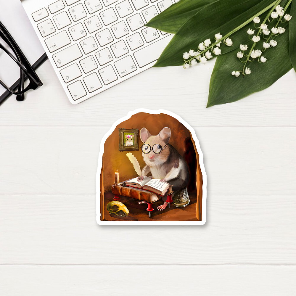 Pagewings The Writing Mouse Sticker