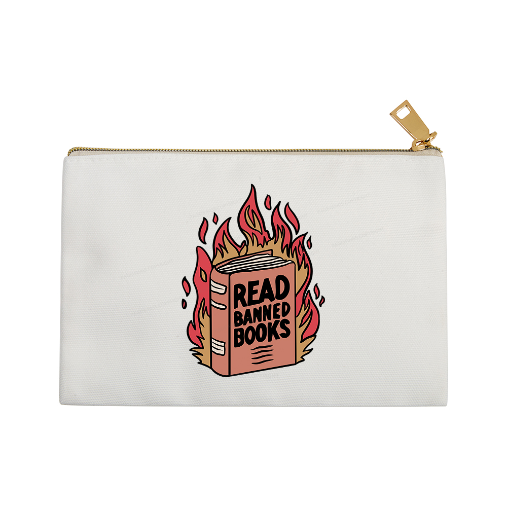 Pagewings Read Banned Books Shirt Pouch