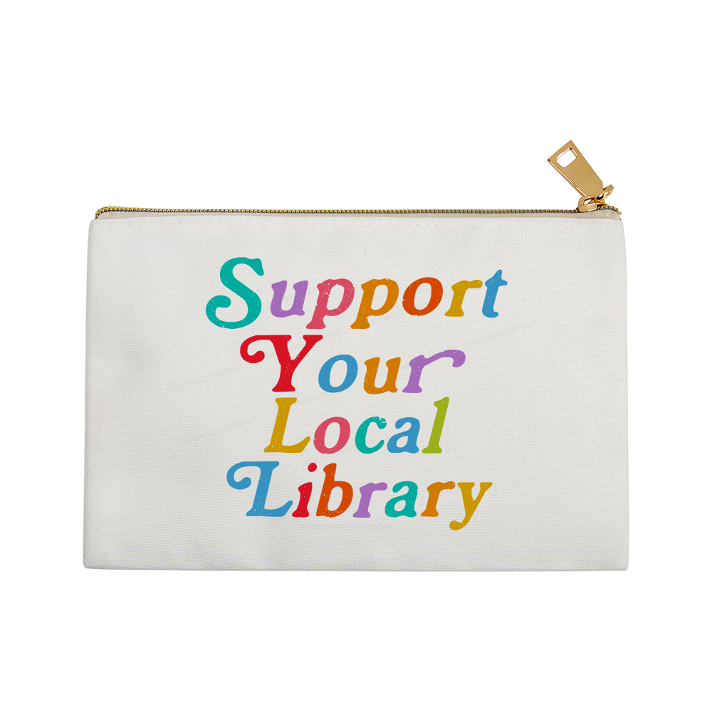 Pagewings Support Your Local Library Pouch