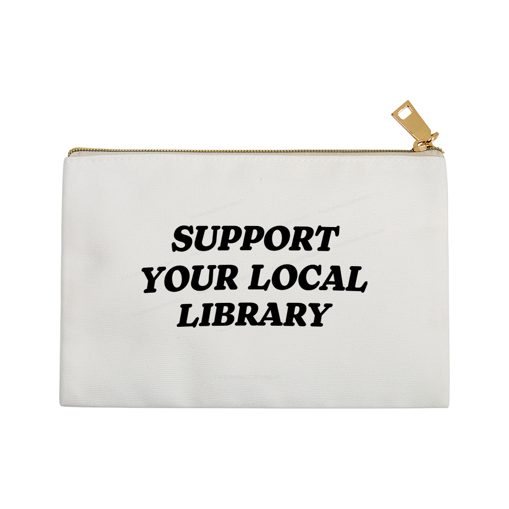 Pagewings Support Your Local Library Pouch